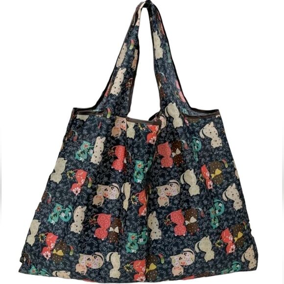 Colorful Cat Print Tote Bag - Picture 8 of 10